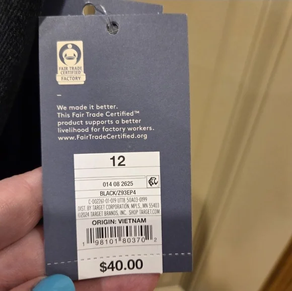 Denim Halter Midi Dress - Dark Wash - Women's Size 12 - New Streetwear Western - Picture 16 of 16